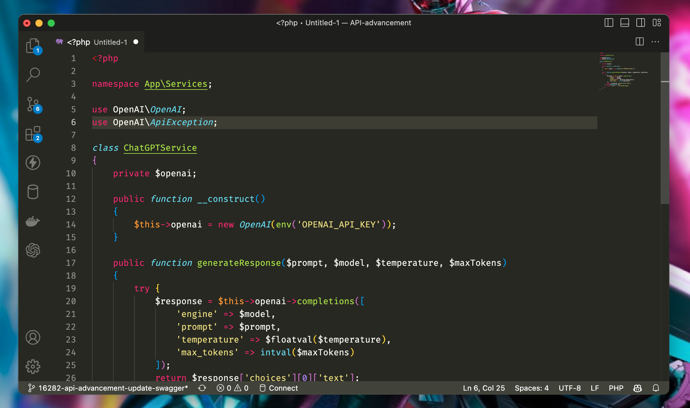ChatGPT and Laravel