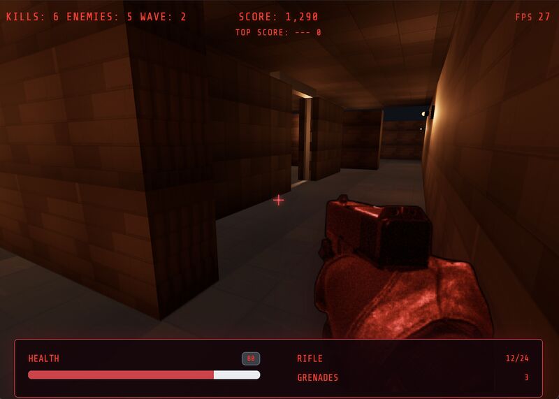 Killing Wave Vibe Coded First Person Shooter