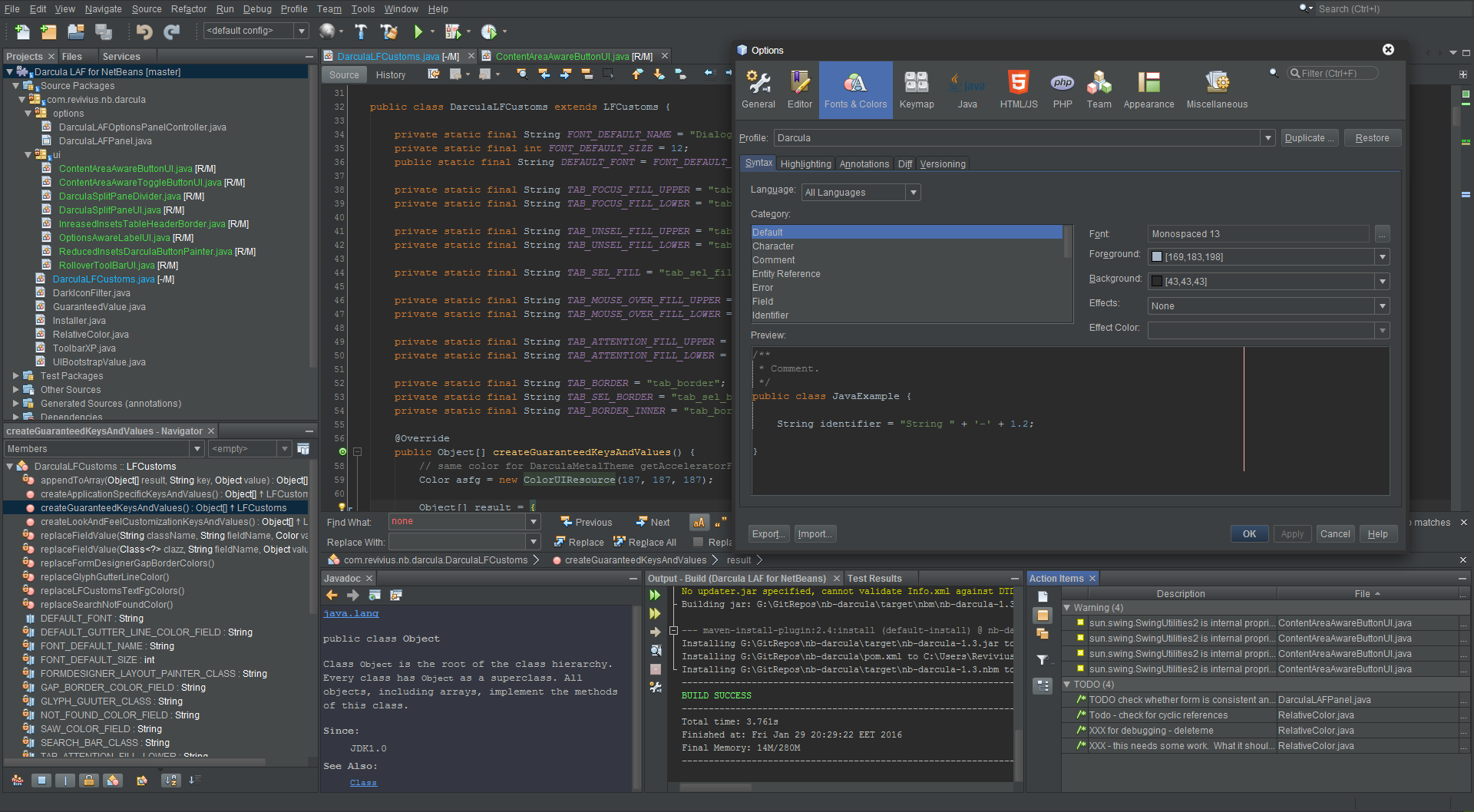 Netbeans Dark Theme